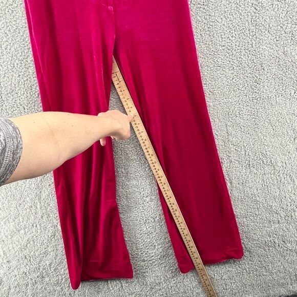NWT SIX/FIFTY bright pink velour pants comfy barbie size extra small - Picture 7 of 14